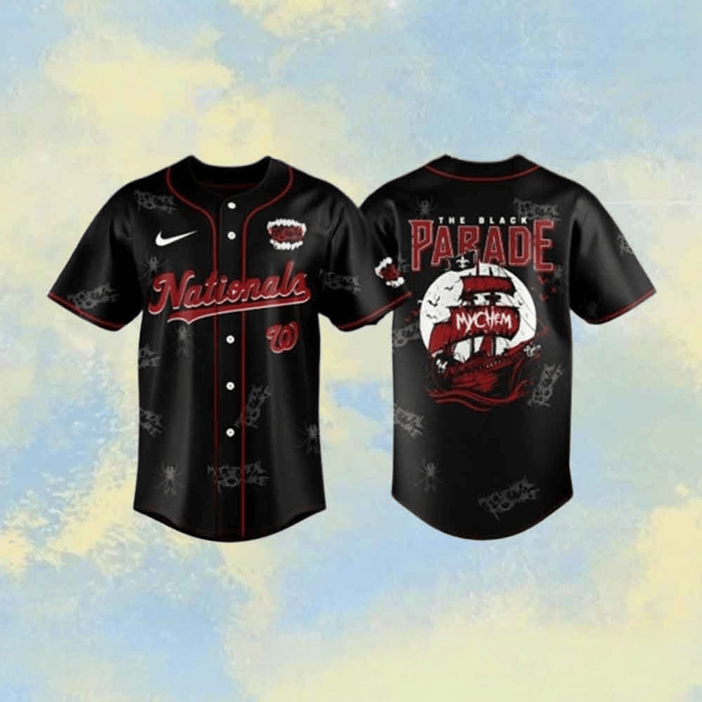 My Chemical Romance The Black Parade 2026 Washington Nationals Park Baseball Jersey Fan Merch