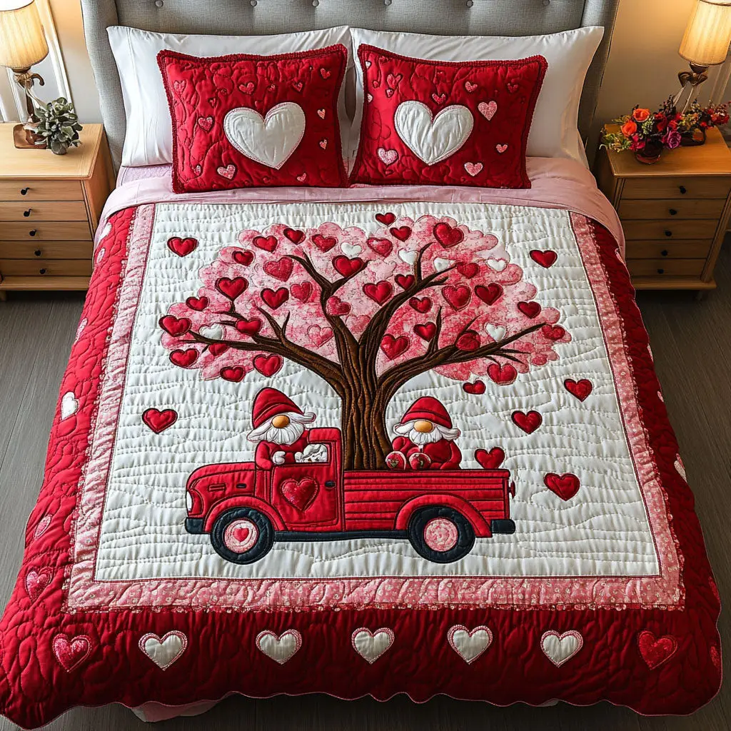 My Tiny Valentine Quilted Bedding Set Classic Bedding Set That Enhances Your Sleep Space