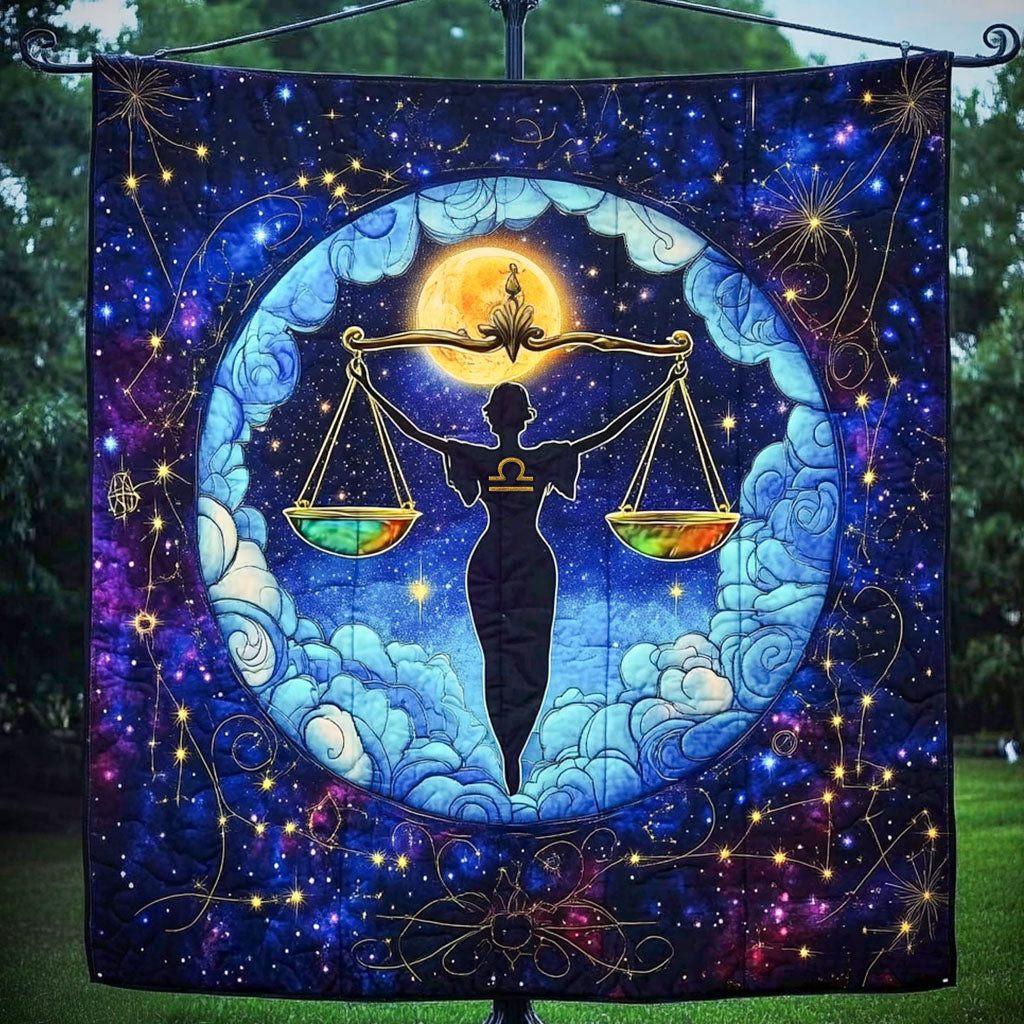 Mystic Libra Goddess Quilted Blanket Christmas Throw Blanket Libra Gift Ideas Mystic Libra Goddess Quilted Blanket Christmas Throw Blanket Libra Gift Ideas - Image 1
