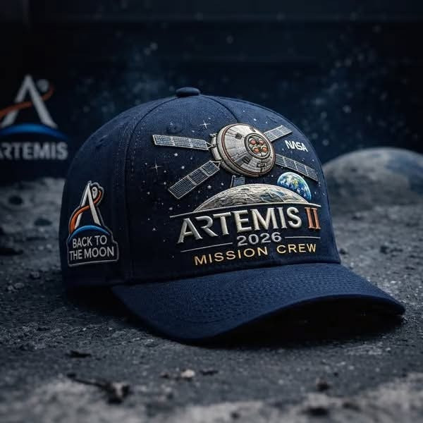 NASA Artemis II 2026 Mission Crew Hat Back To The Moon Ball Cap Gift For Future Astronauts