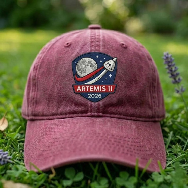 NASA Artemis II Astronauts Hat Around The Moon And Back Ball Cap Gift For Dad