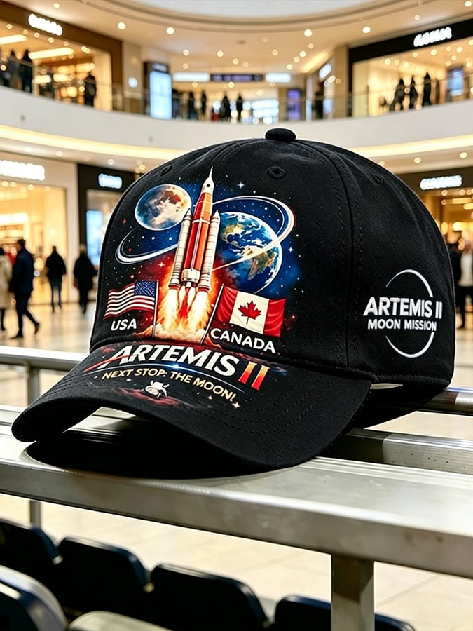NASA Artemis II Baseball Cap NASA Mission Logo Rocket Launch Hat NASA Fans Gear