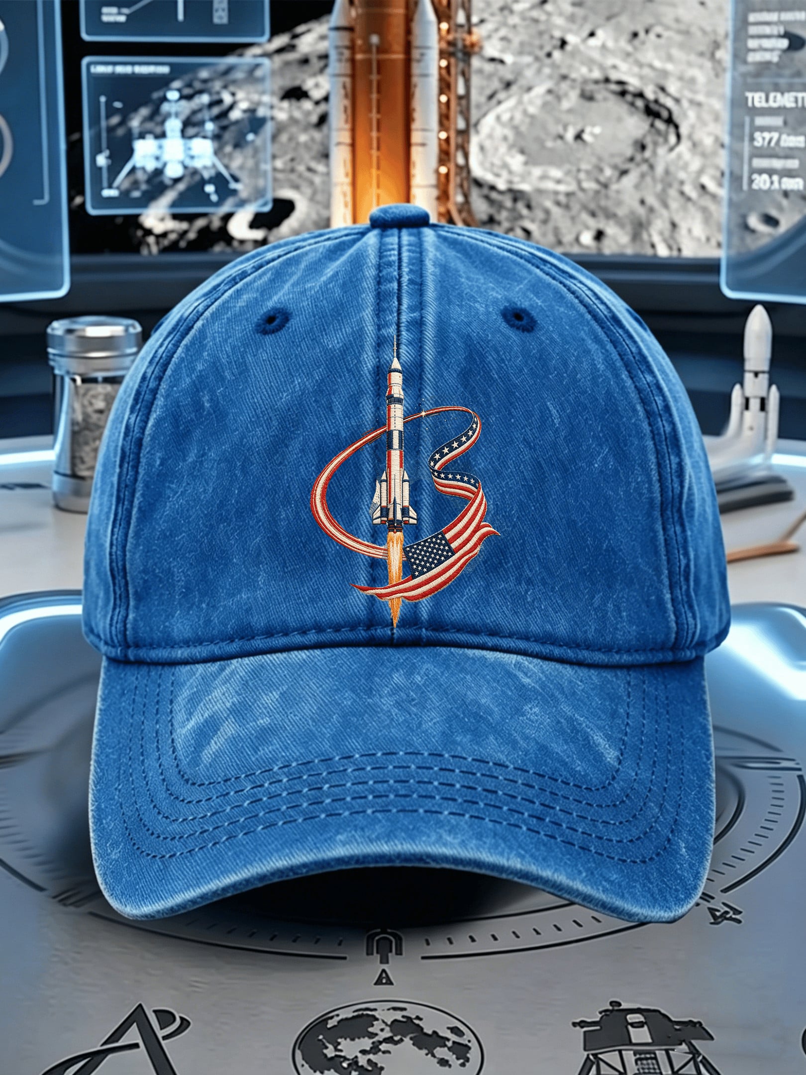 NASA Artemis II Mission 2026 Baseball Cap Program Lunar Landing Hat Fan Gift Ideas