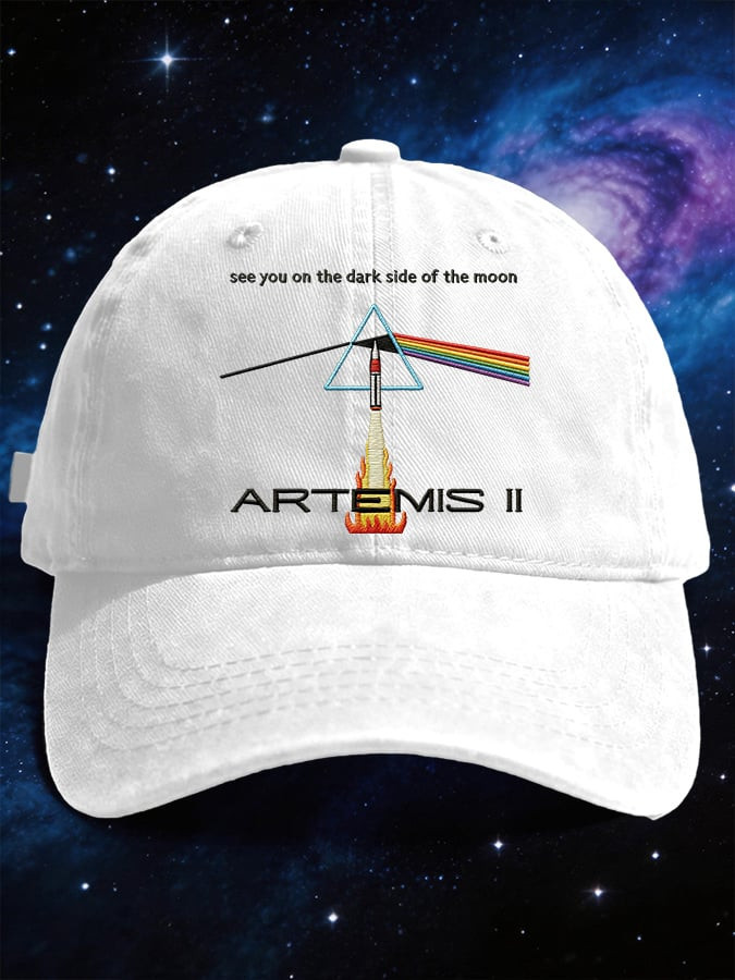 NASA Artemis II T-Shirt Dark Side Moon Retro Vintage Graphic Rocket Launch Gift