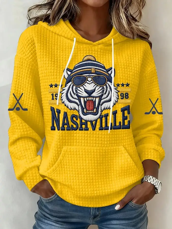 Nashville Predators 1998 Hoodie Women's Game Day Clothing Predators Merch Ice Hockey Fan Gifts
