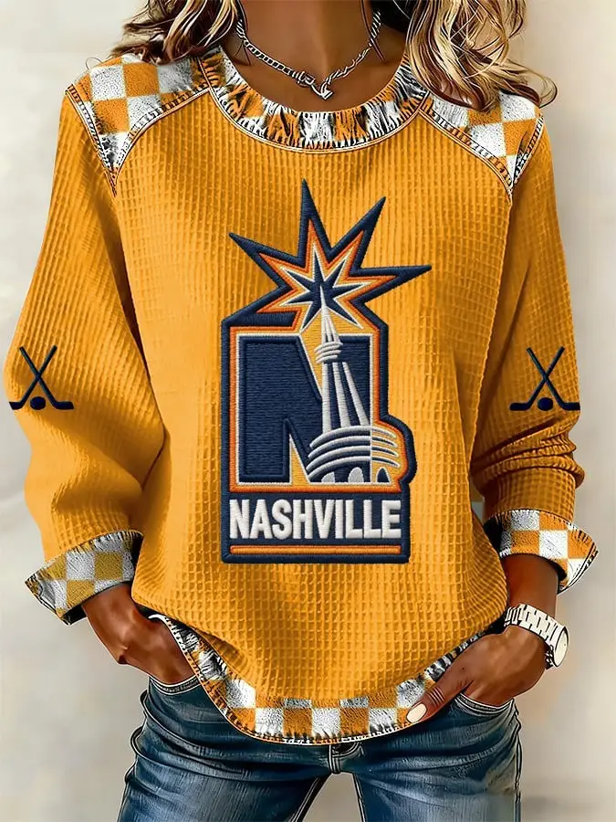 Nashville Predators Sweatshirt Women's Game Day Clothing Nashville Predators Merch Fan Gifts