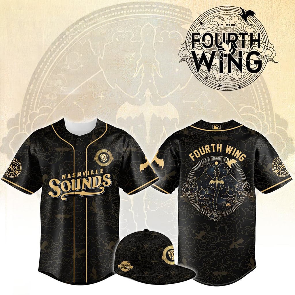 Nashville Sounds X Fourth Wing Game Night 2026 Baseball Jersey Nashville Sounds Merch_