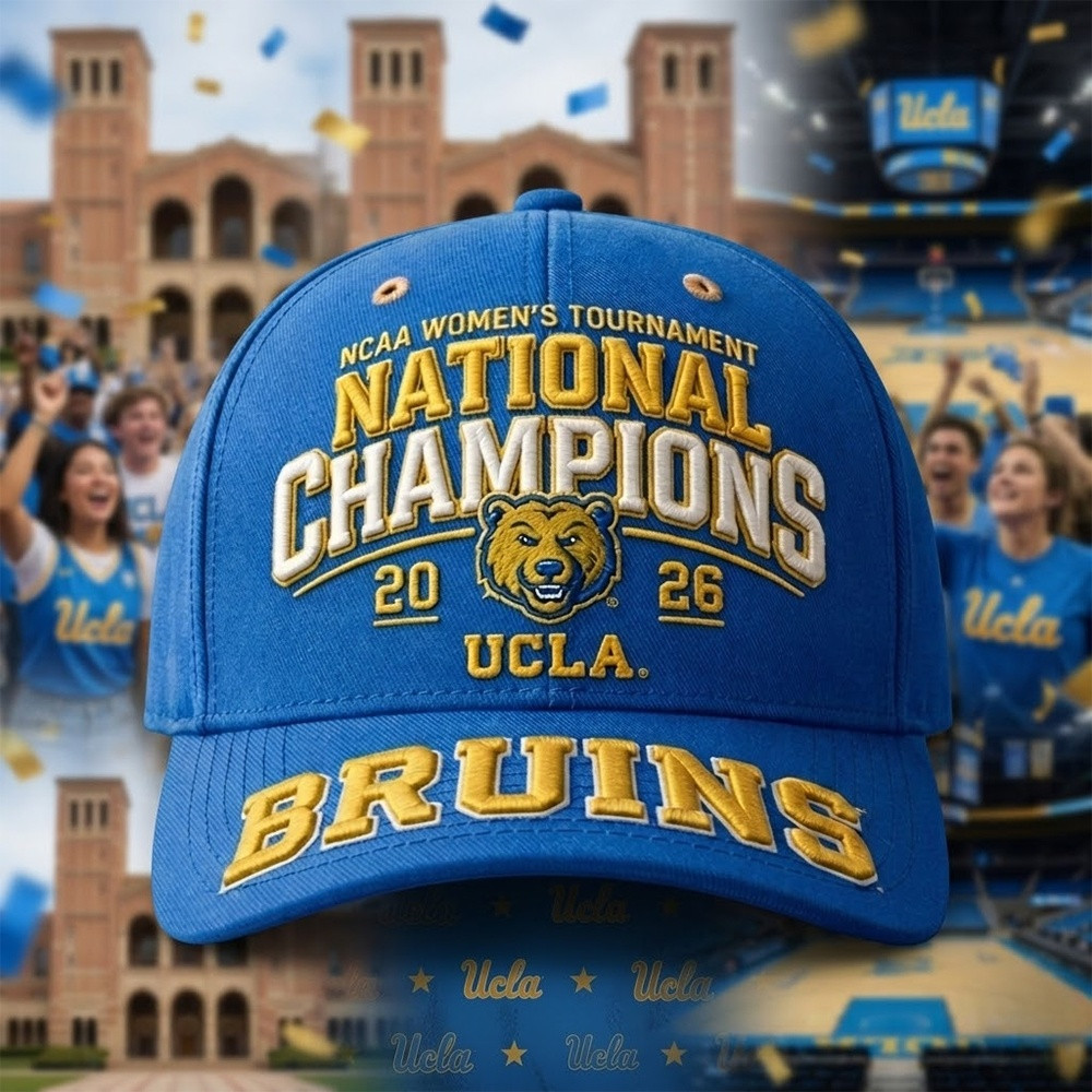 National Champions Bruins Bear Baseball Cap NCAA Women's Tournament Merch Gift For Him