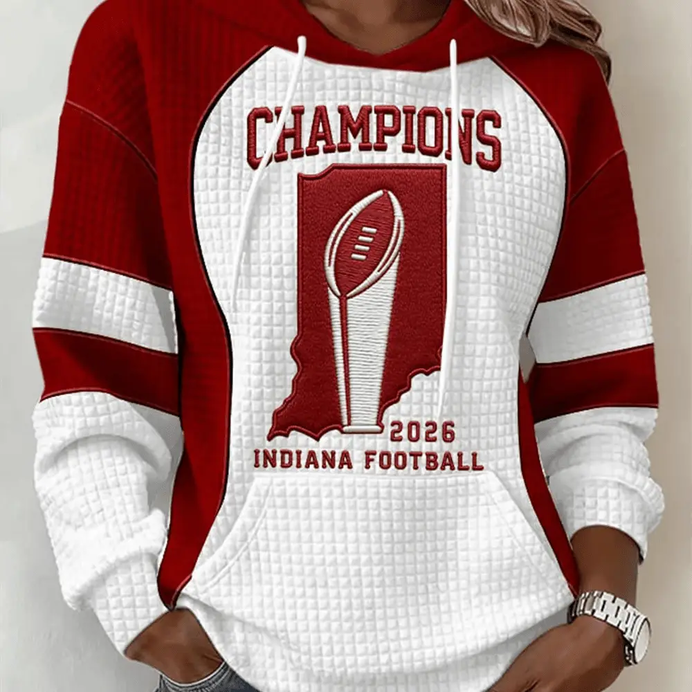 National Champions Indiana 2026 Hoodie Football Merch Best Gift For Her