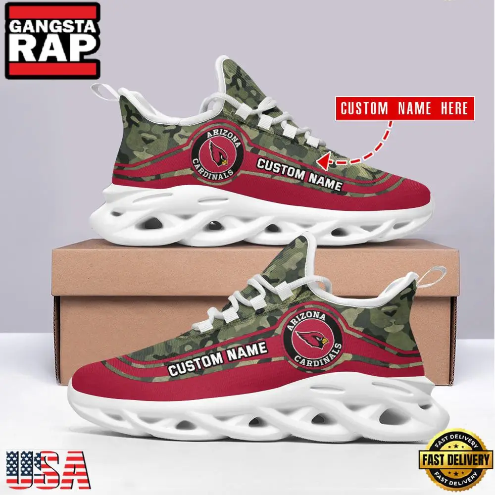 National Football League Arizona Cardinals Pattern Air Max Shoes Air Cushion Sneakers National Football League Arizona Cardinals Pattern Air Max Shoes Air Cushion Sneakers - Image 1
