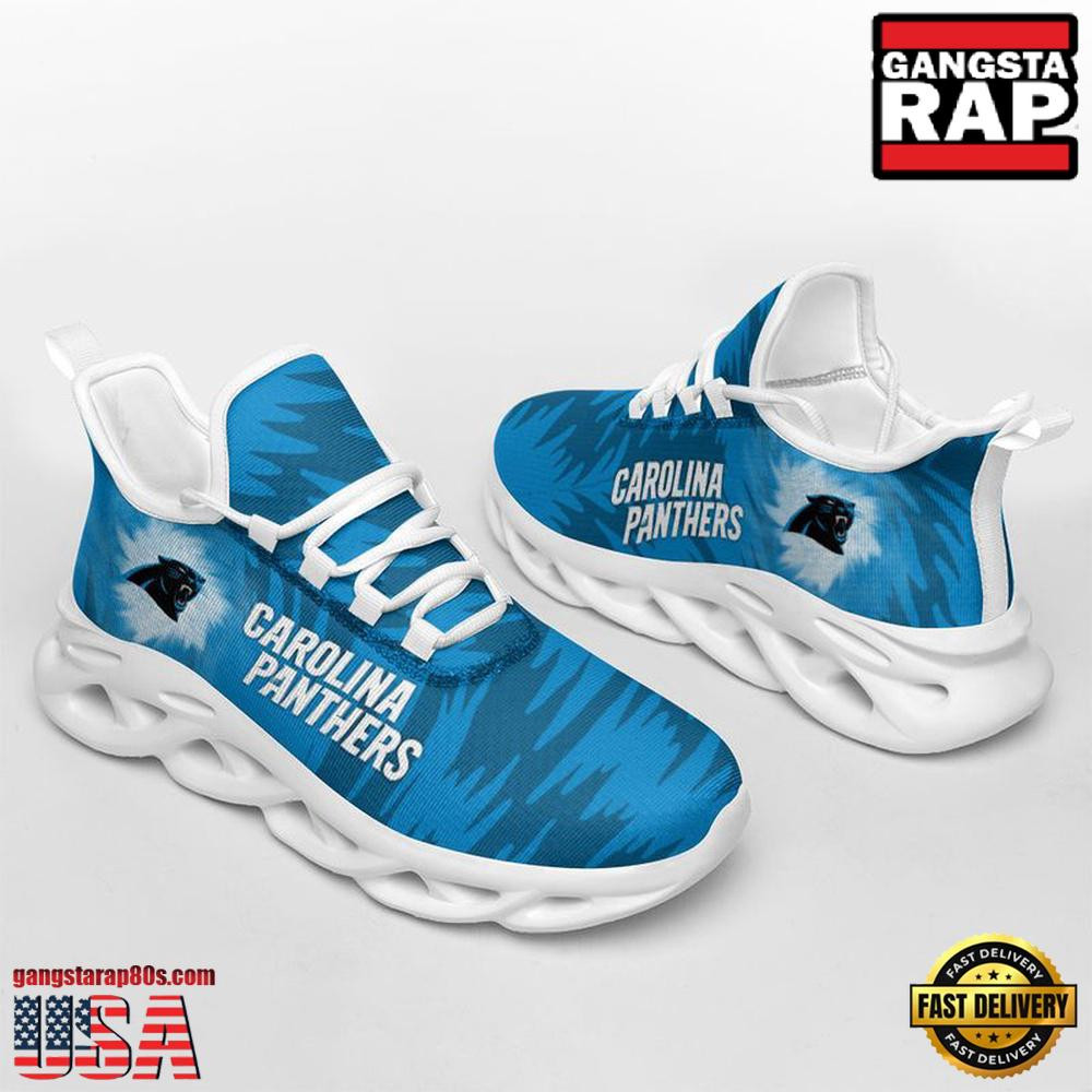 National Football League Carolina Panthers Zebra Sport Team Air Max Shoes Air Cushion Sneakers