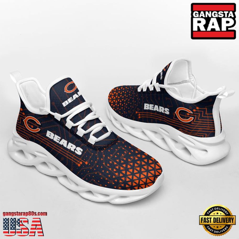 National Football League Chicago Bears Electrical Circuit Sport Team Air Max Shoes Air Cushion Sneakers