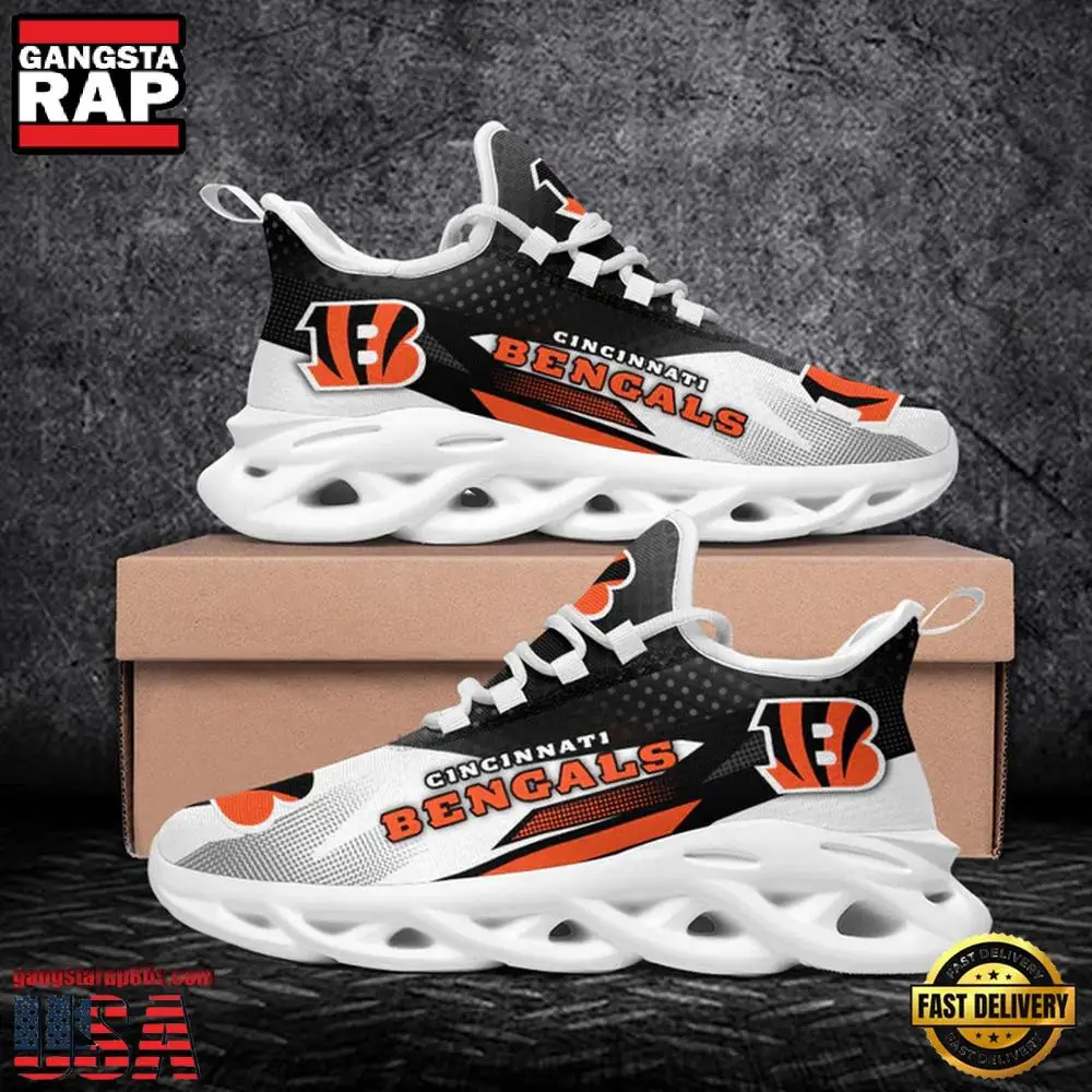 National Football League Cincinnati Bengals Sport Air Max Shoes Air Cushion Sneakers National Football League Cincinnati Bengals Sport Air Max Shoes Air Cushion Sneakers - Image 1
