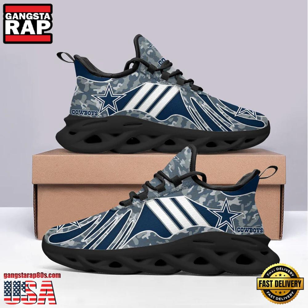 National Football League Dallas Cowboys Camo Air Max Shoes Air Cushion Sneakers