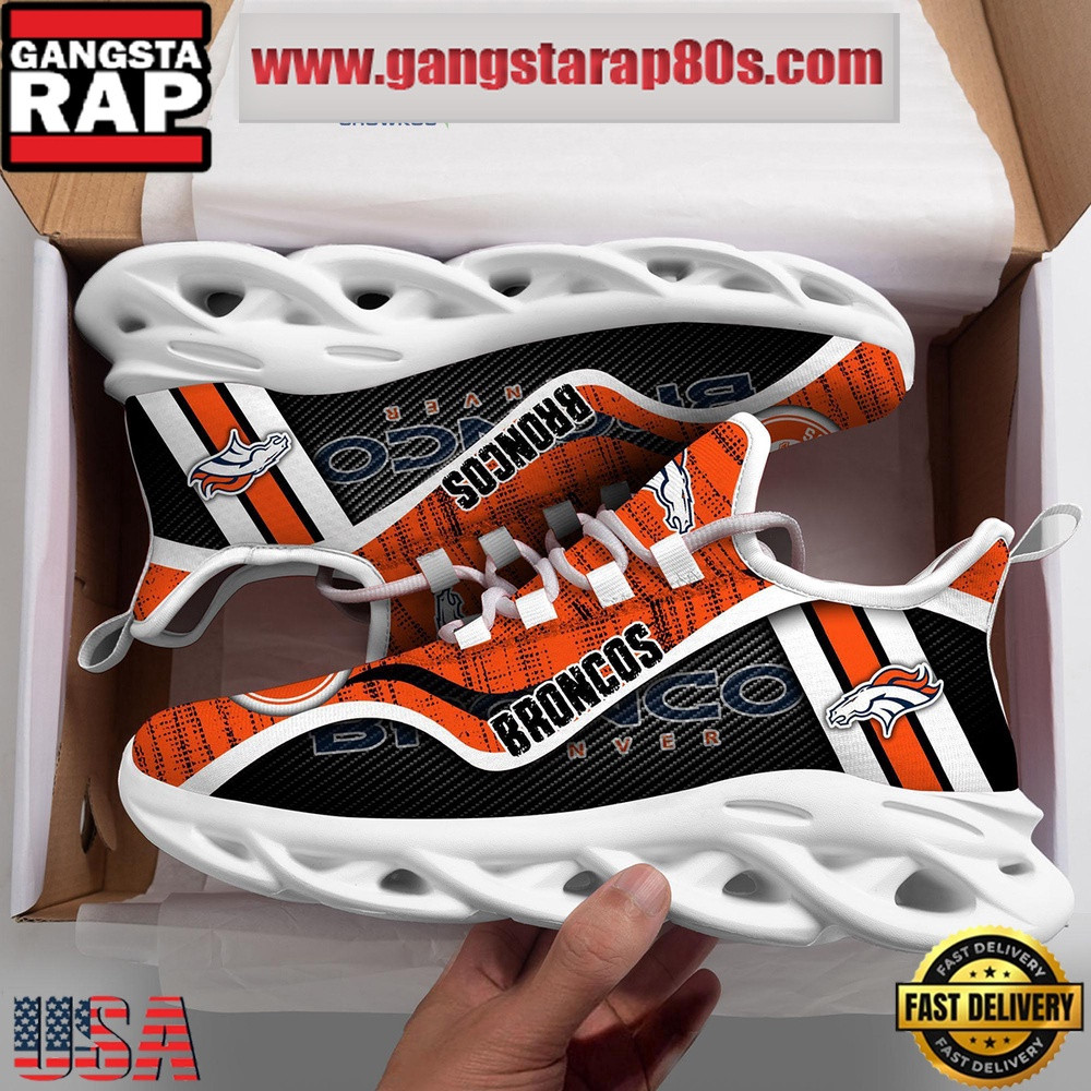 National Football League Denver Broncos Unique Air Max Shoes Air Cushion Sneakers