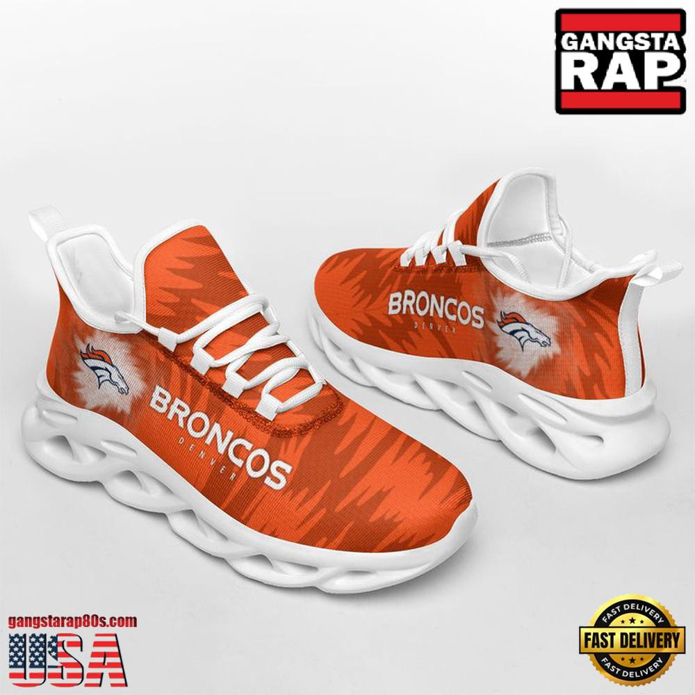 National Football League Denver Broncos Zebra Sport Team Air Max Shoes Air Cushion Sneakers