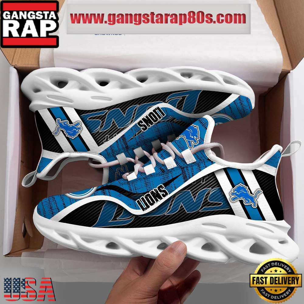 National Football League Detroit Lions Unique Air Max Shoes Air Cushion Sneakers
