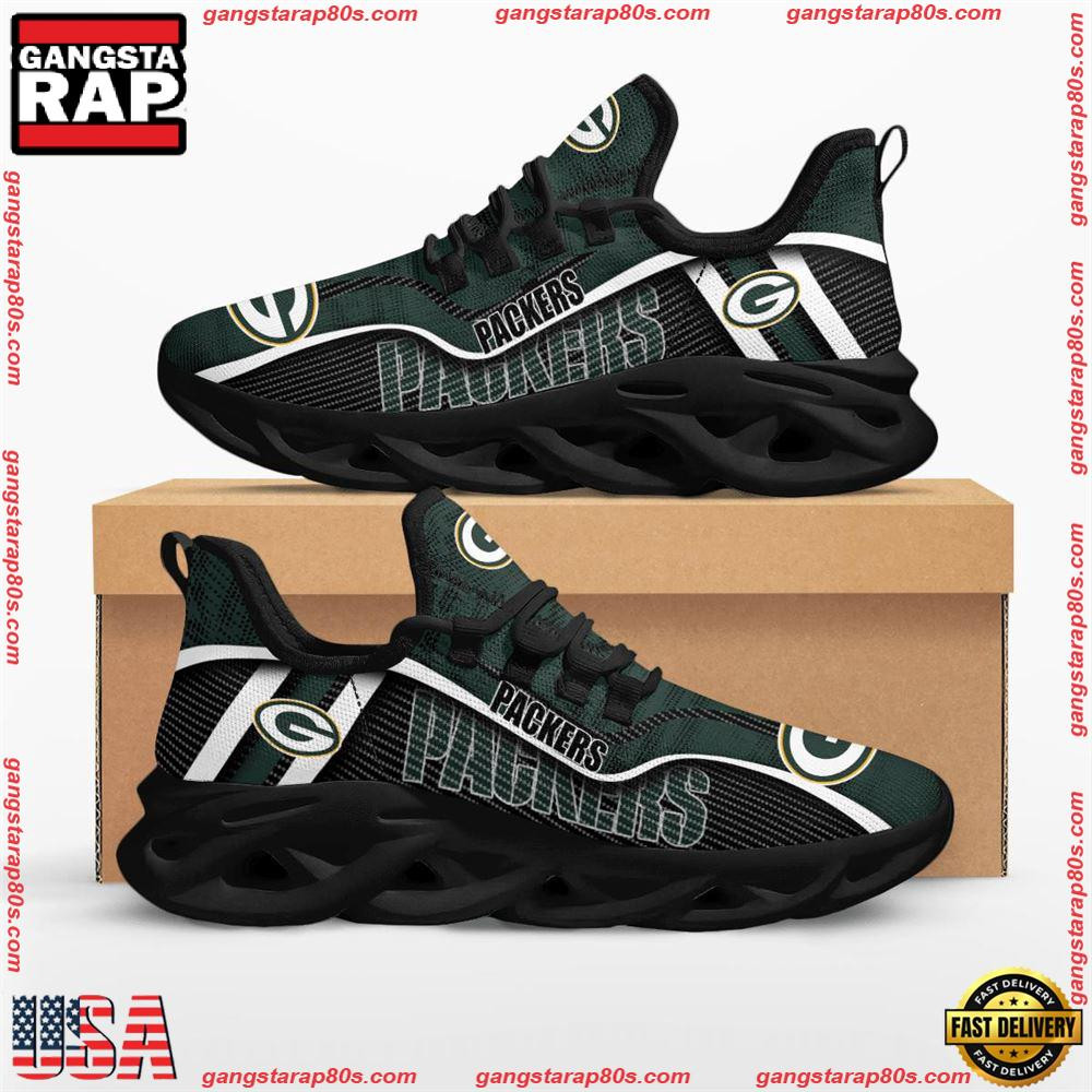 National Football League Green Bay Packers Jumpstart Air Max Shoes Air Cushion Sneakers Running Sneakers