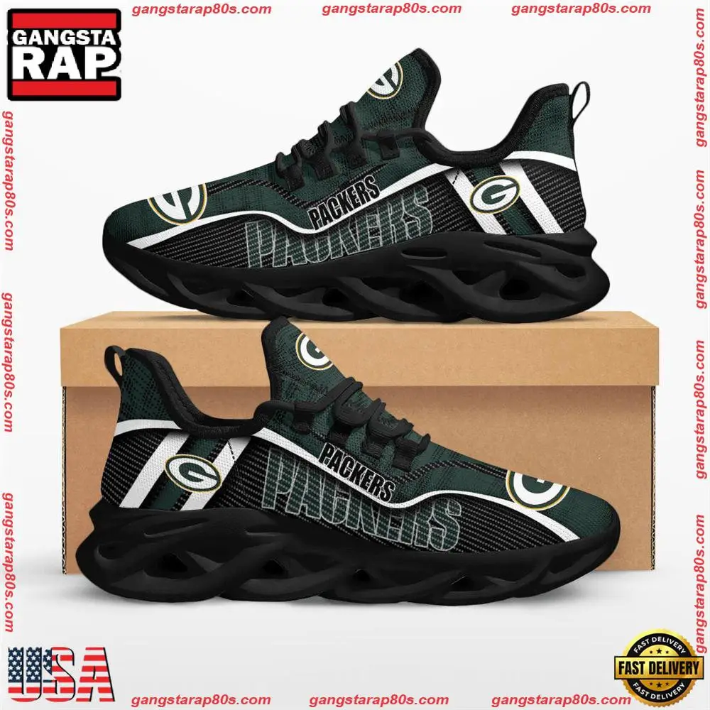 National Football League Green Bay Packers Jumpstart Air Max Shoes Air Cushion Sneakers Running Sneakers