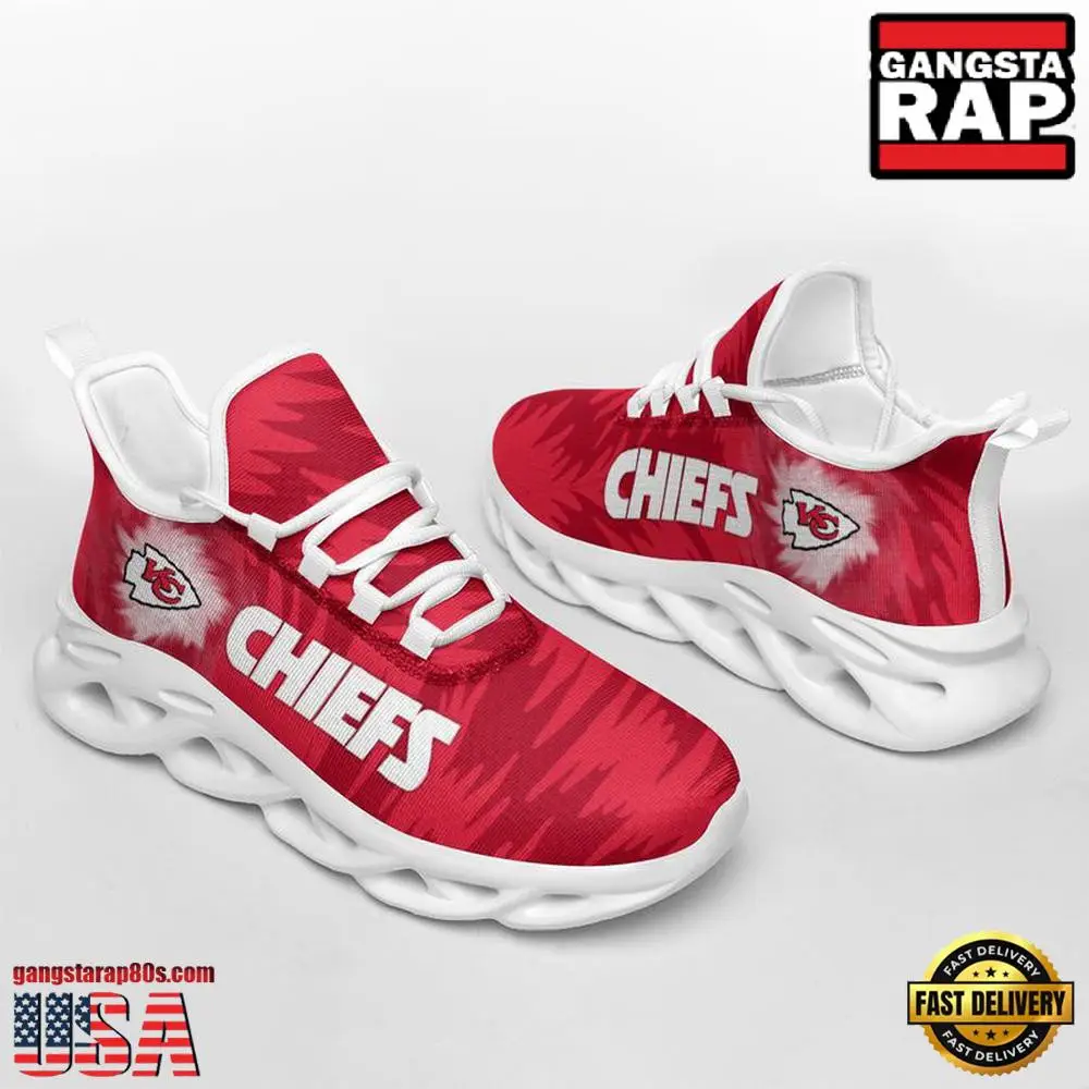 National Football League Kansas City Chiefs Zebra Sport Team Air Max Shoes Air Cushion Sneakers