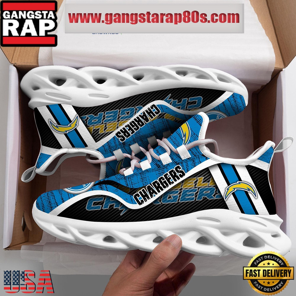 National Football League Los Angeles Chargers Unique Air Max Shoes Air Cushion Sneakers