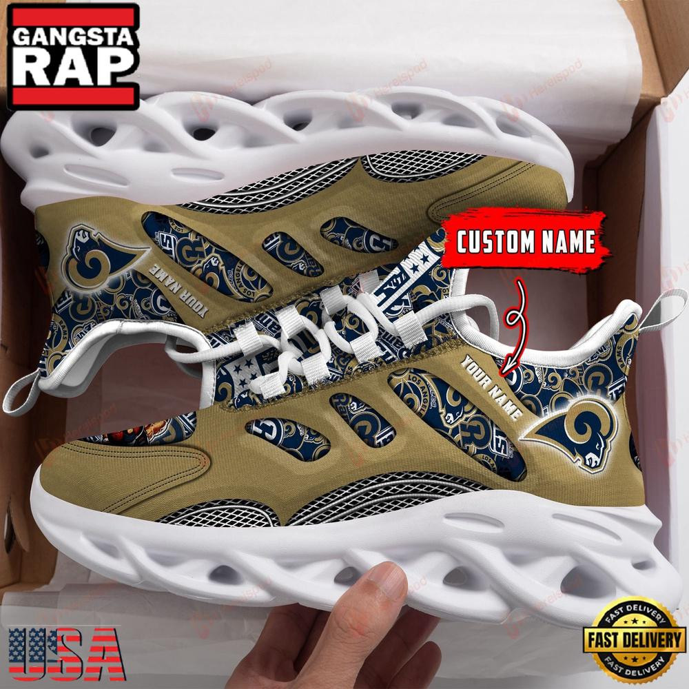 National Football League Los Angeles Rams Logo Team Air Max Shoes Air Cushion Sneakers