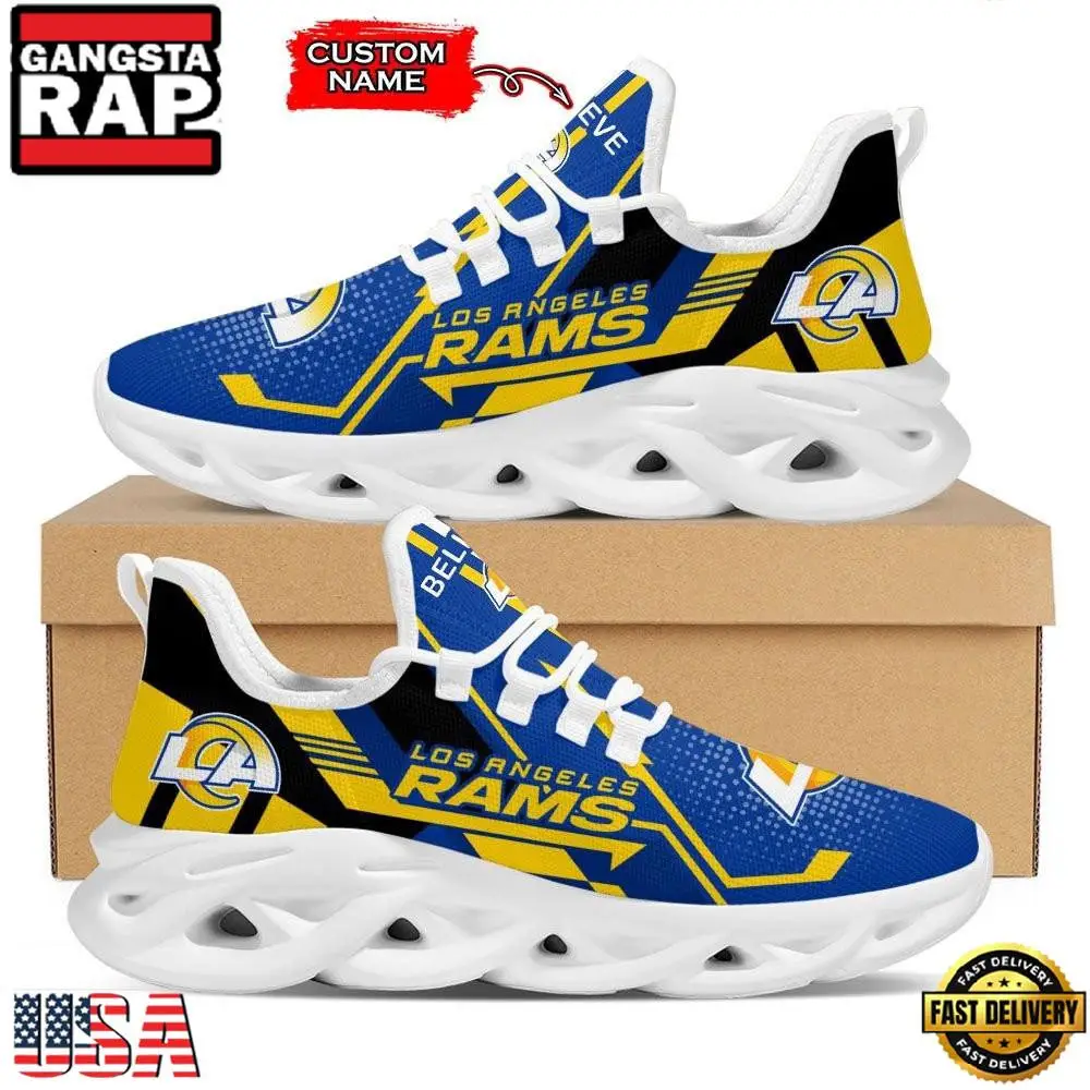 National Football League Los Angeles Rams Team Logo Air Max Shoes Air Cushion Sneakers