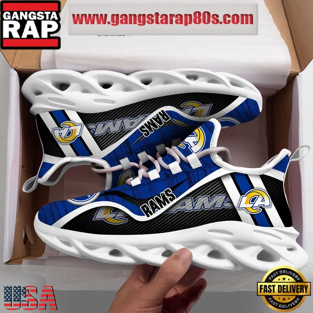 National Football League Los Angeles Rams Unique Air Max Shoes Air Cushion Sneakers National Football League Los Angeles Rams Unique Air Max Shoes Air Cushion Sneakers - Image 1