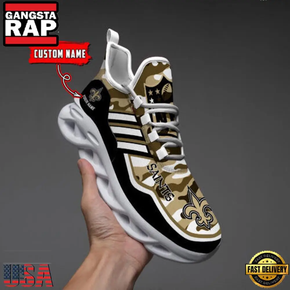 National Football League New Orleans Saints Team Sport Air Max Shoes Air Cushion Sneakers