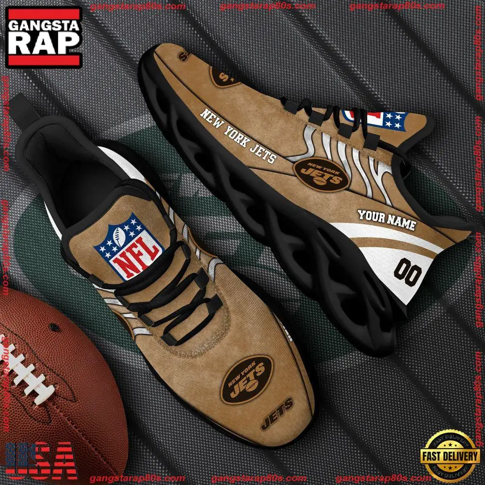 National Football League New York Jets Air Max Shoes Air Cushion Sneakers