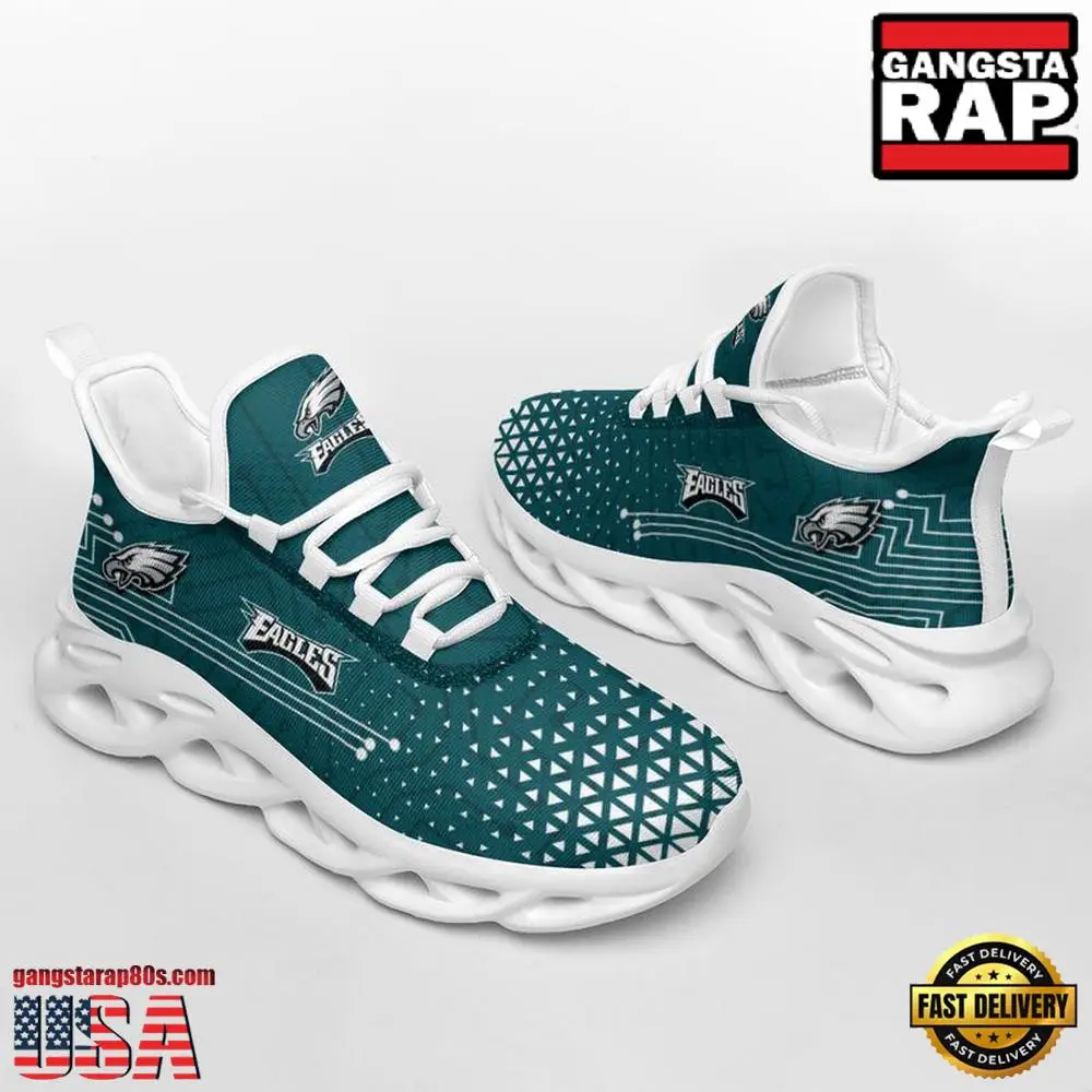 National Football League Philadelphia Eagles Electrical Circuit Sport Team Air Max Shoes Air Cushion Sneakers