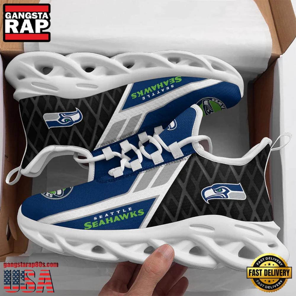 National Football League Seattle Seahawks Pattern Air Max Shoes Air Cushion Sneakers