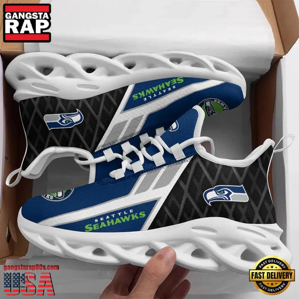 National Football League Seattle Seahawks Pattern Air Max Shoes Air Cushion Sneakers