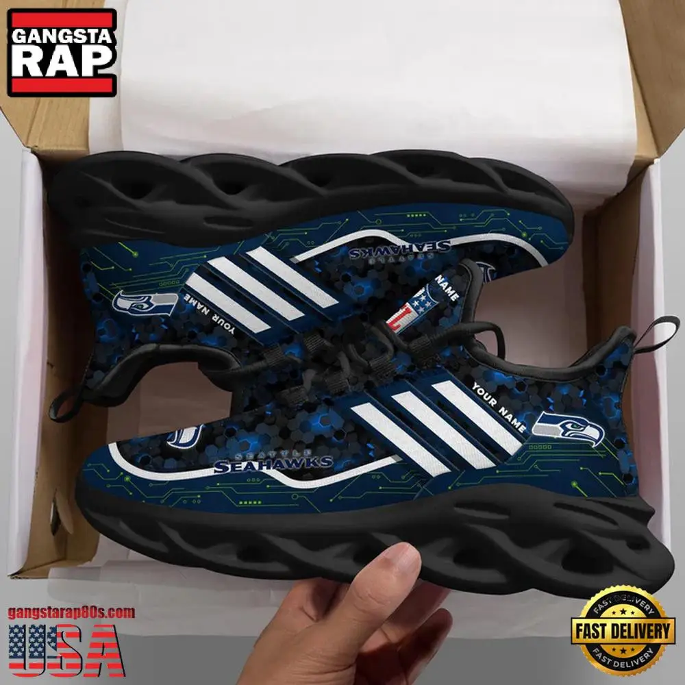 National Football League Seattle Seahawks Team Air Max Shoes Air Cushion Sneakers