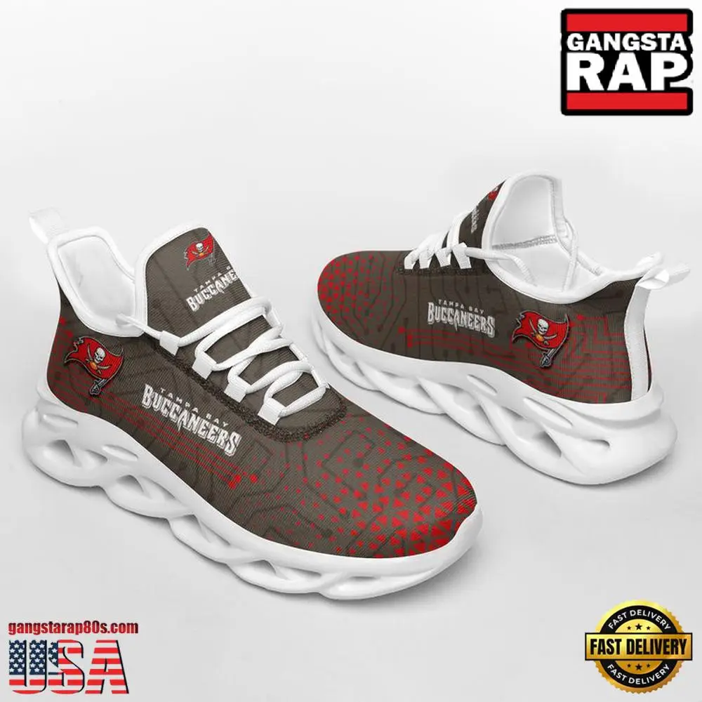 National Football League Tampa Bay Buccaneers Electrical Circuit Sport Team Air Max Shoes Air Cushion Sneakers National Football League Tampa Bay Buccaneers Electrical Circuit Sport Team Air Max Shoes Air Cushion Sneakers - Image 1