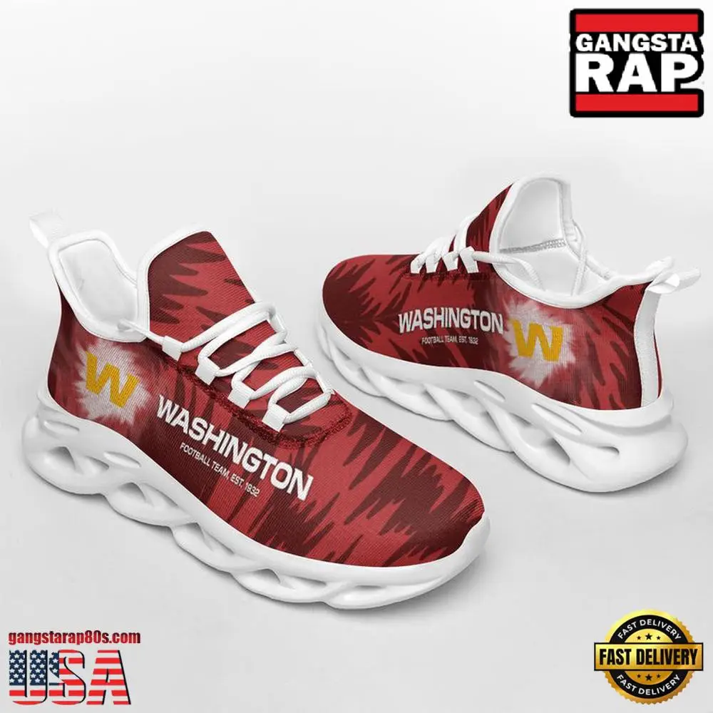 National Football League Washington Commanders Football Team Zebra Sport Team Air Max Shoes Air Cushion Sneakers