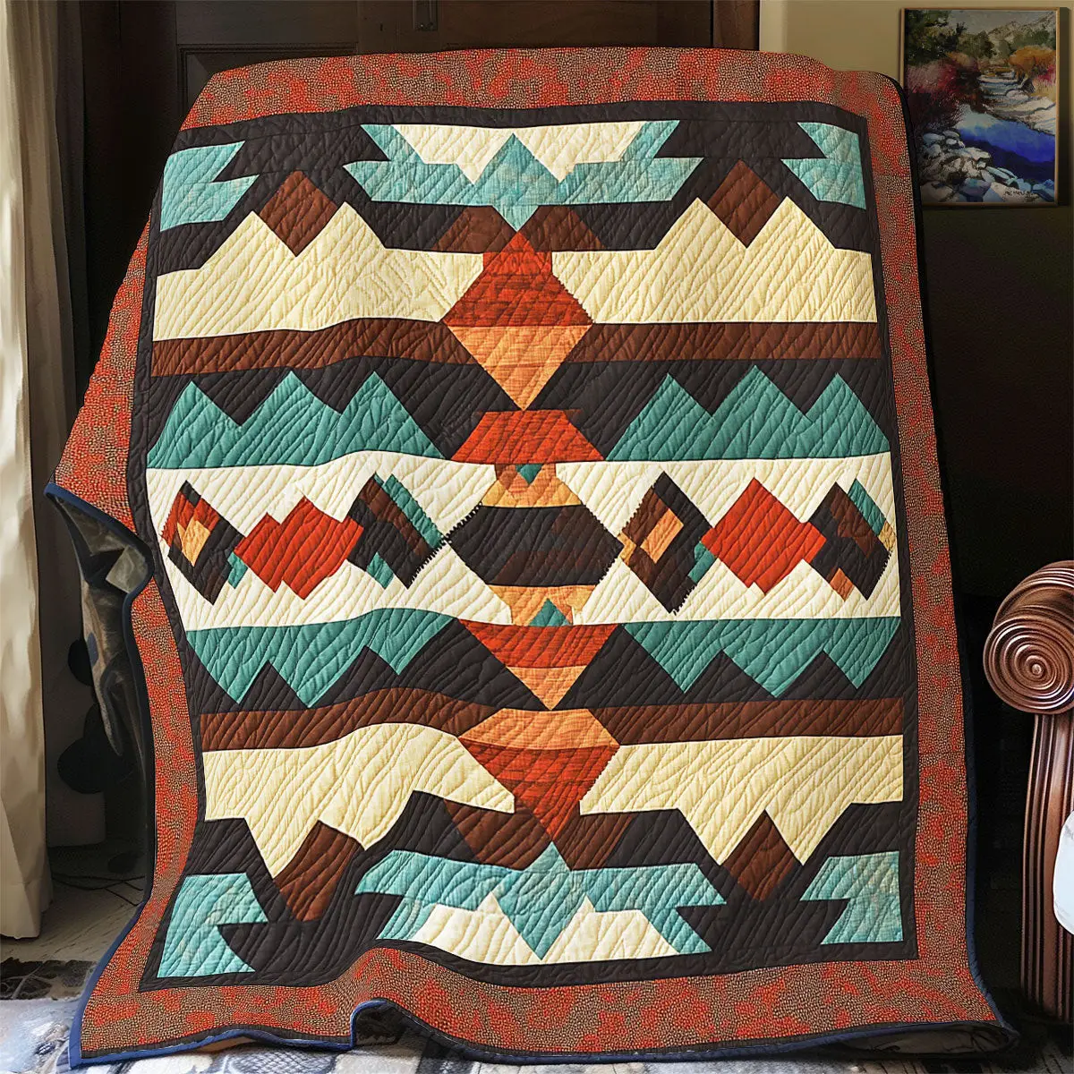 Native American Quilt Blankets Special Birthday Gifts For Grandma Native American Quilt Blankets Special Birthday Gifts For Grandma - Image 1