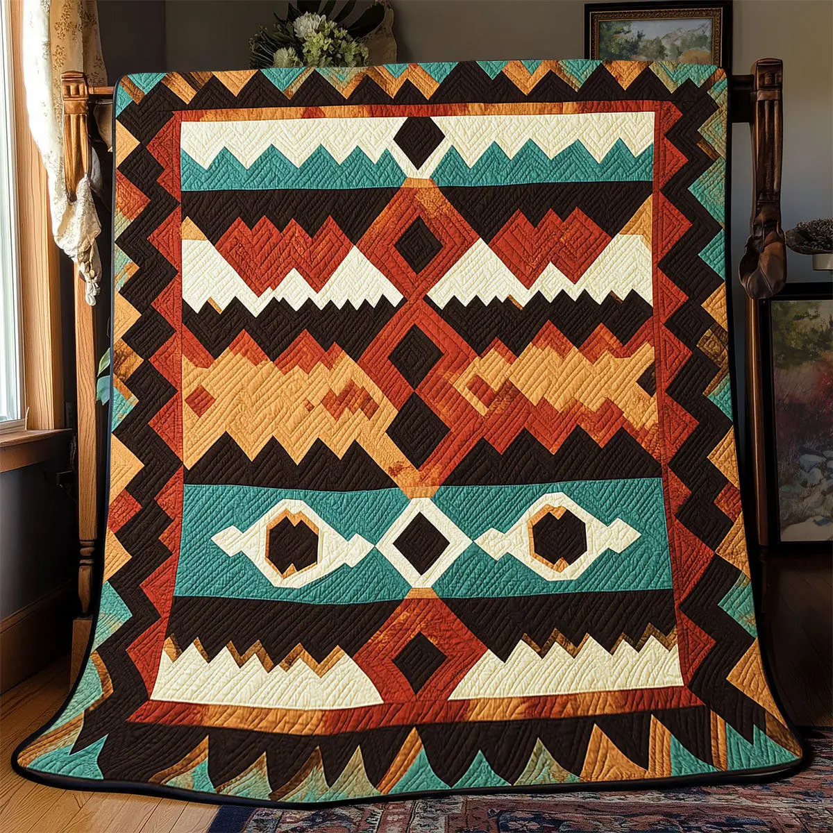 Native American Quilt Blankets Throws And Blankets Father's Day Presents For Dad To Be