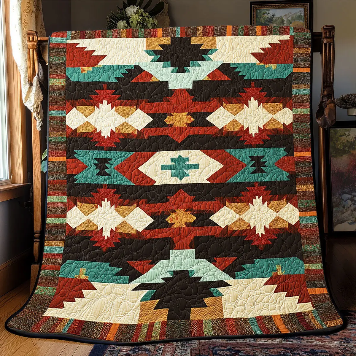 Native American Quilt Blankets Throws And Blankets Gifts For Father's Day From Daughter