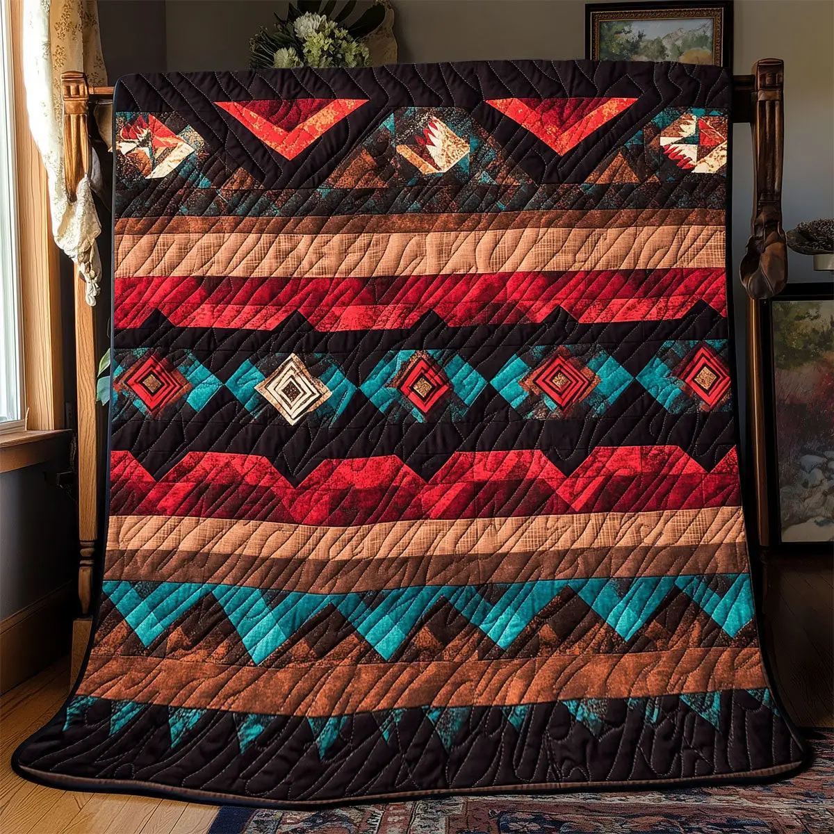 Native American Quilt Blankets Throws And Blankets Good Father's Day Presents