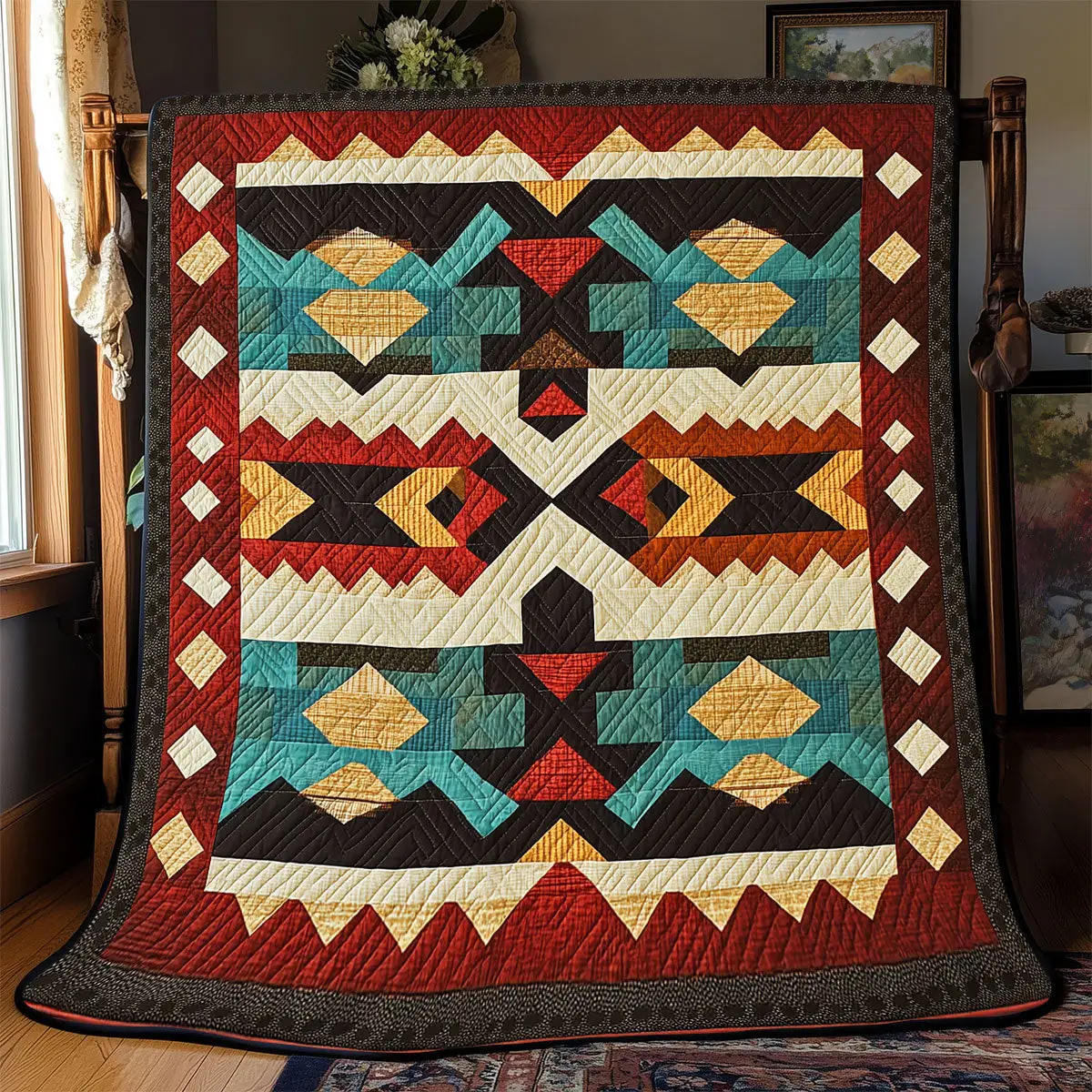 Native American Quilt Blankets Throws And Blankets Good Gifts For Dads 50Th Birthday
