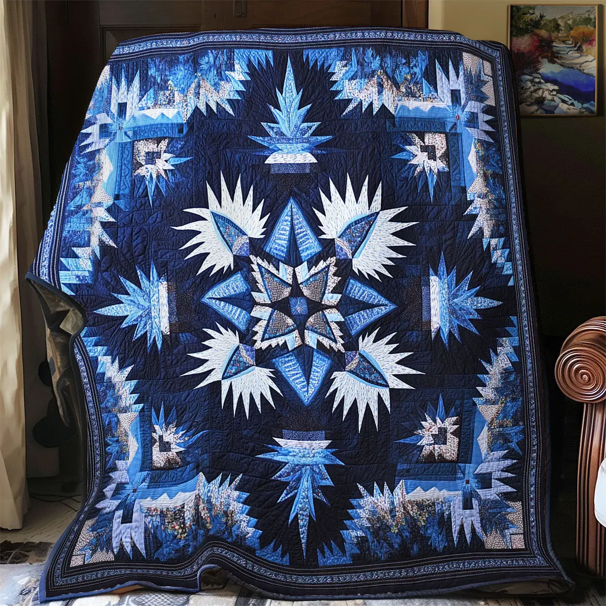 Native Star Quilt Blankets Best Father's Day Gifts For First Time Dad Native Star Quilt Blankets Best Father's Day Gifts For First Time Dad - Image 1