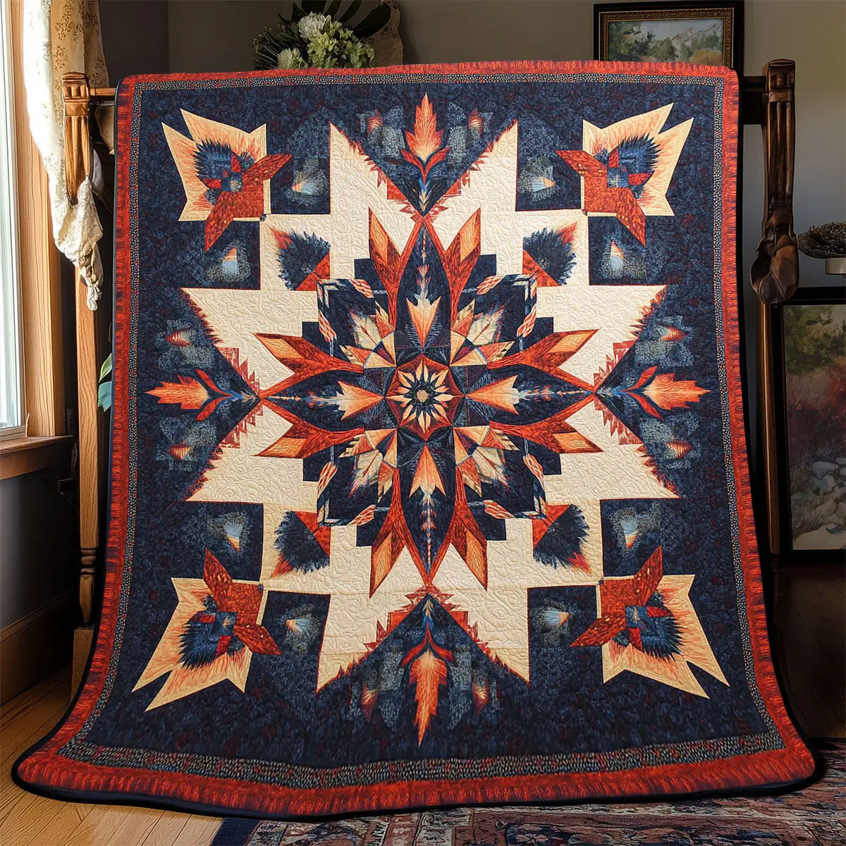 Native Star Quilt Blankets Mother's Day Gifts For Daughter In Law
