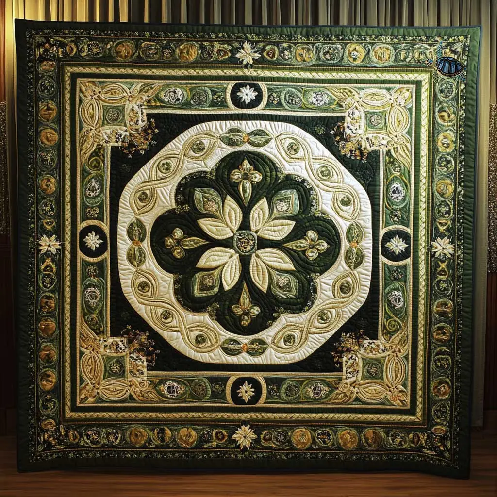 Nature’s Fortune Quilt Blanket Sofa Throw Blanket Happy Saint Patrick's Day Gift Ideas