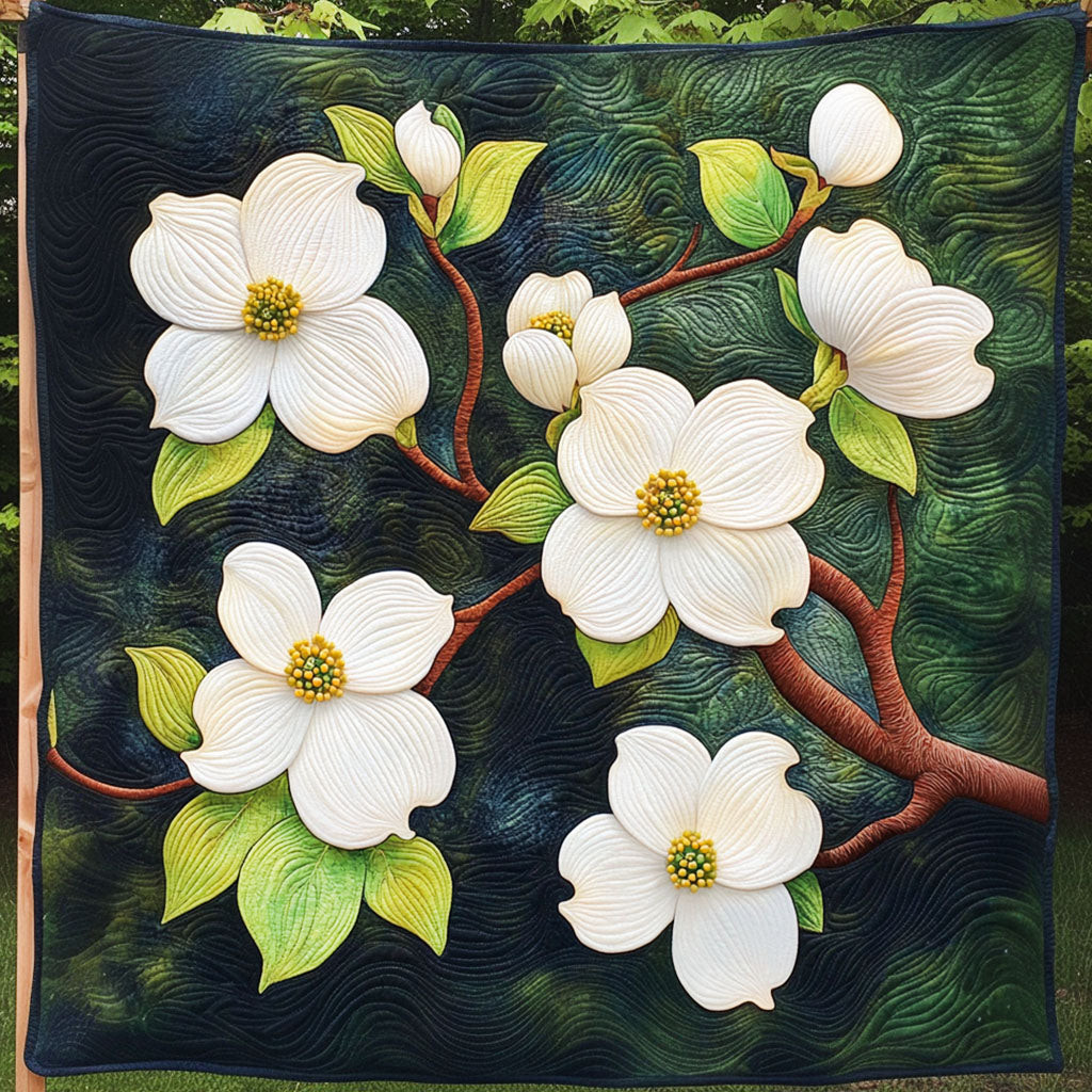 Nature Grace Quilted Blanket Sofa Couch Throw Blanket Gifts For The Flower Lover Nature Grace Quilted Blanket Sofa Couch Throw Blanket Gifts For The Flower Lover - Image 1