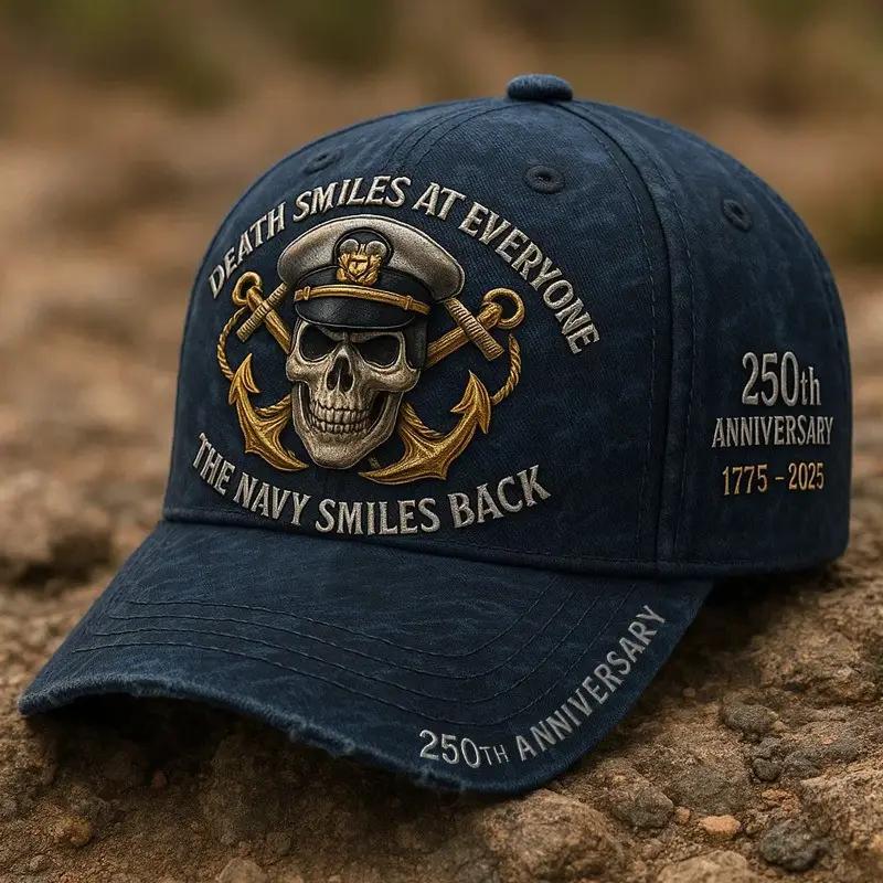 Navy Veteran 250th Anniversary Death Smiles At Everyone The Navy Smiles Back Patriotic Gift