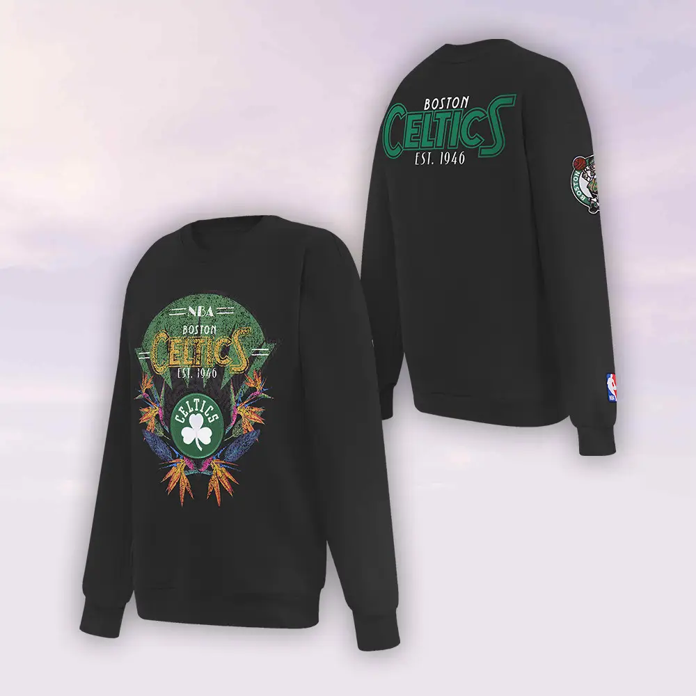 NBA Boston Celtics Paradise Sweatshirt Est 1946 Apparel Dad Birthday Gifts
