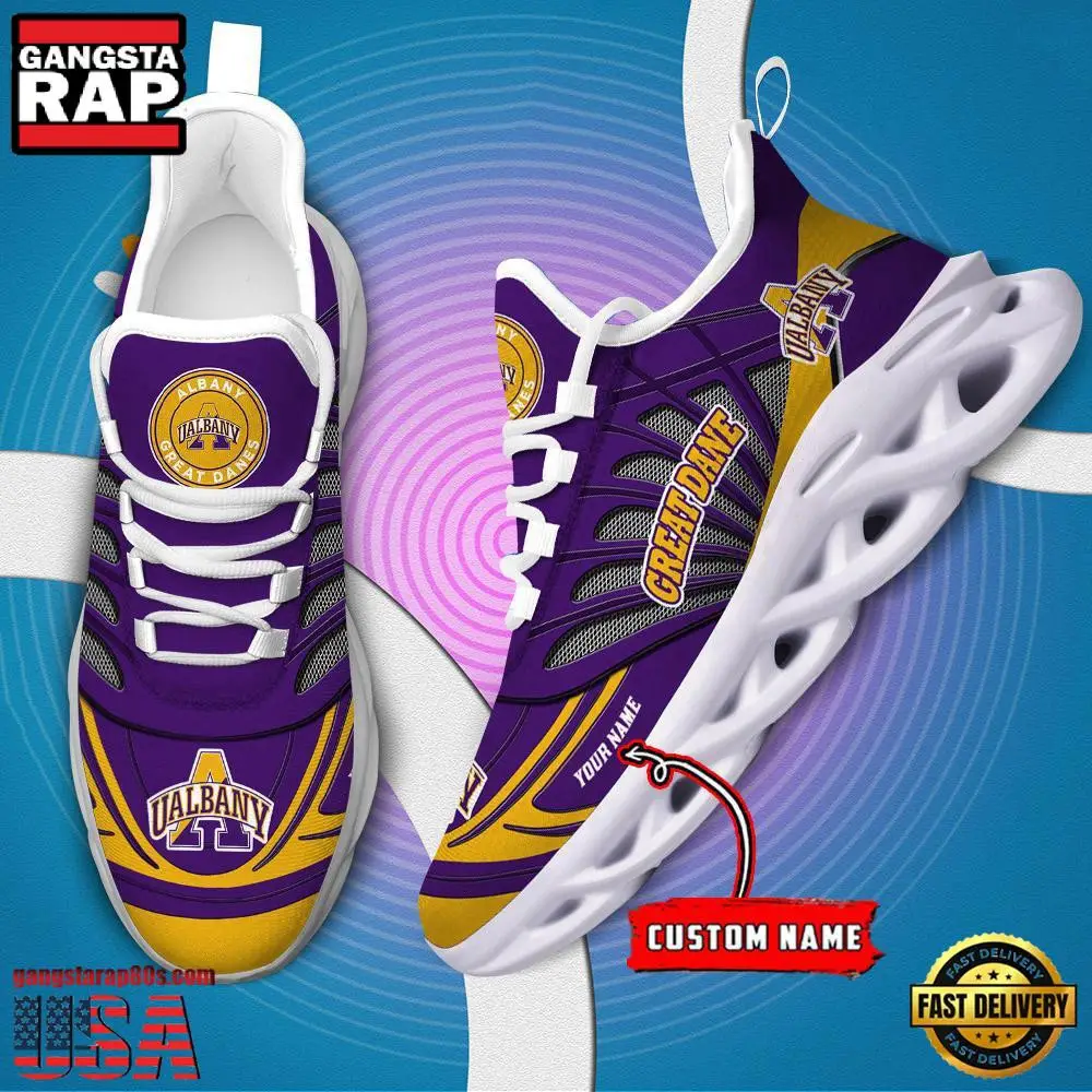 NCAA Albany Great Danes Custom Name Air Max Shoes Air Cushion Sneakers