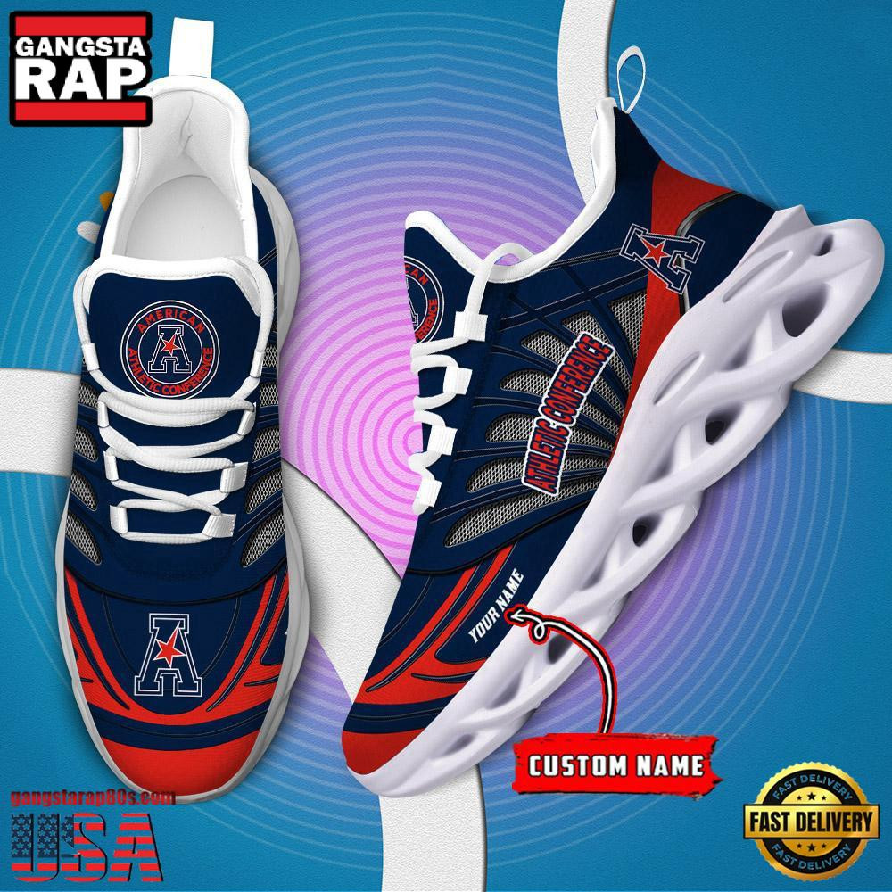 NCAA American Athletic Conference Custom Name Air Max Shoes Air Cushion Sneakers