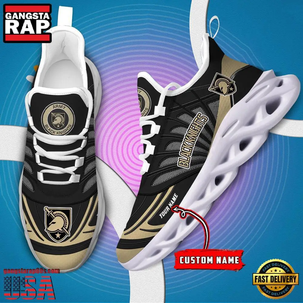 NCAA Army Black Knights Custom Name Air Max Shoes Air Cushion Sneakers